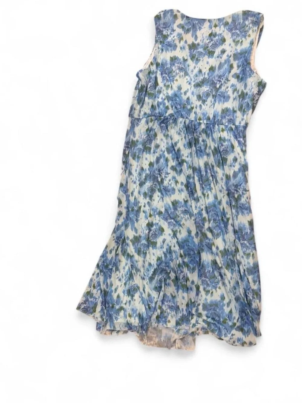Isaac Mizrahi Live! Floral Twist-Front Sleeveless Midi Dress XL Feminine Summer - Picture 4 of 9